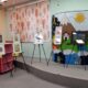 نمایشگاه نقاشی کودکان و نوجوانان در کتابخانه مرکزی قم